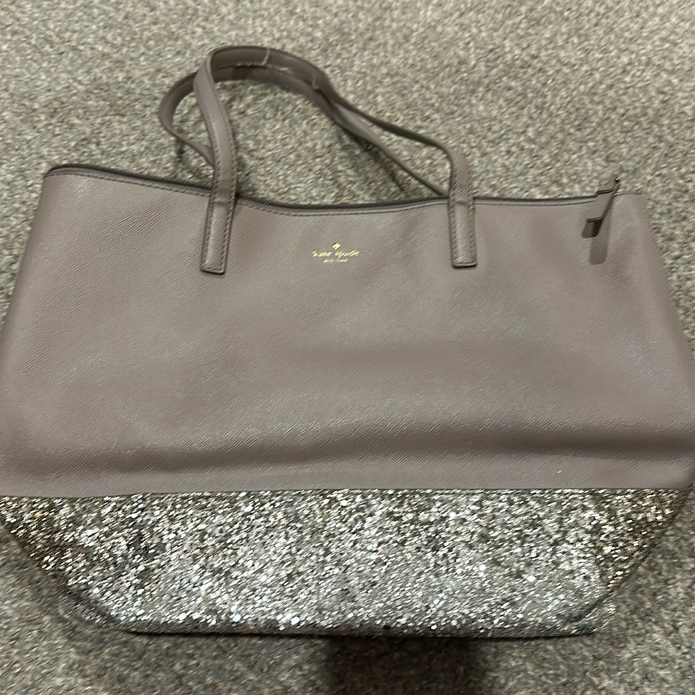 Kate Spade Tan/Glitter Purse